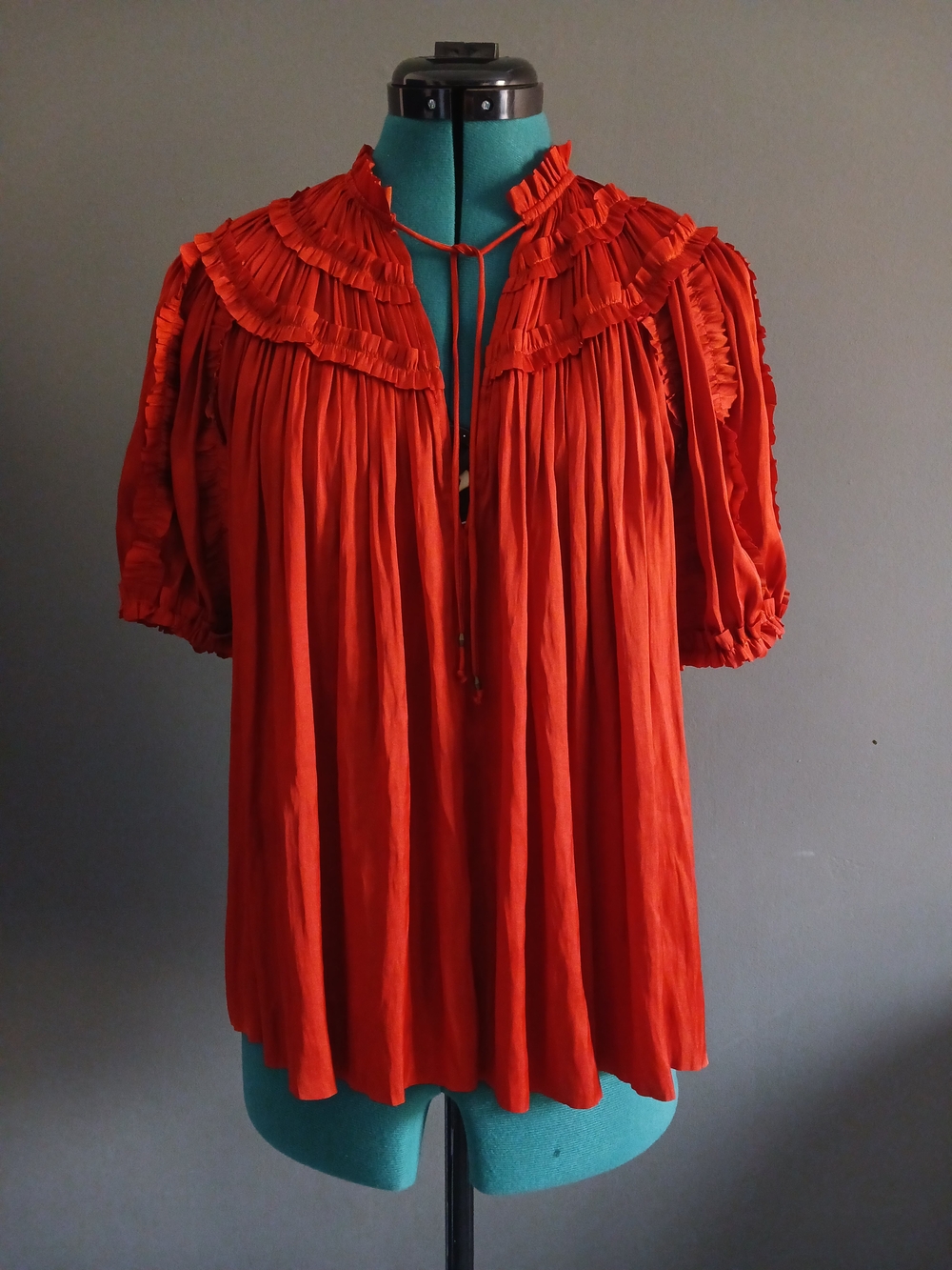 Ulla Johnson Ruffle Terracota Blouse Size 2